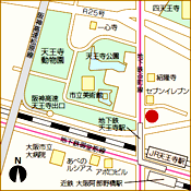 大阪天王寺店の地図