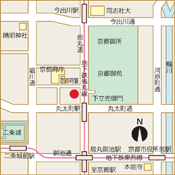 京都パレスサイド店の地図