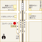 大阪江坂店の地図