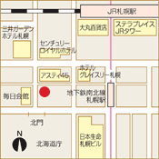 札幌店の地図